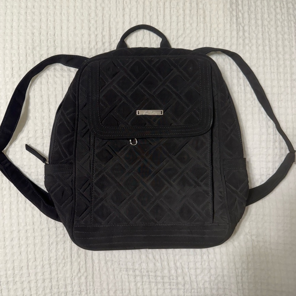 Vera Bradley Black Quilted Backpack